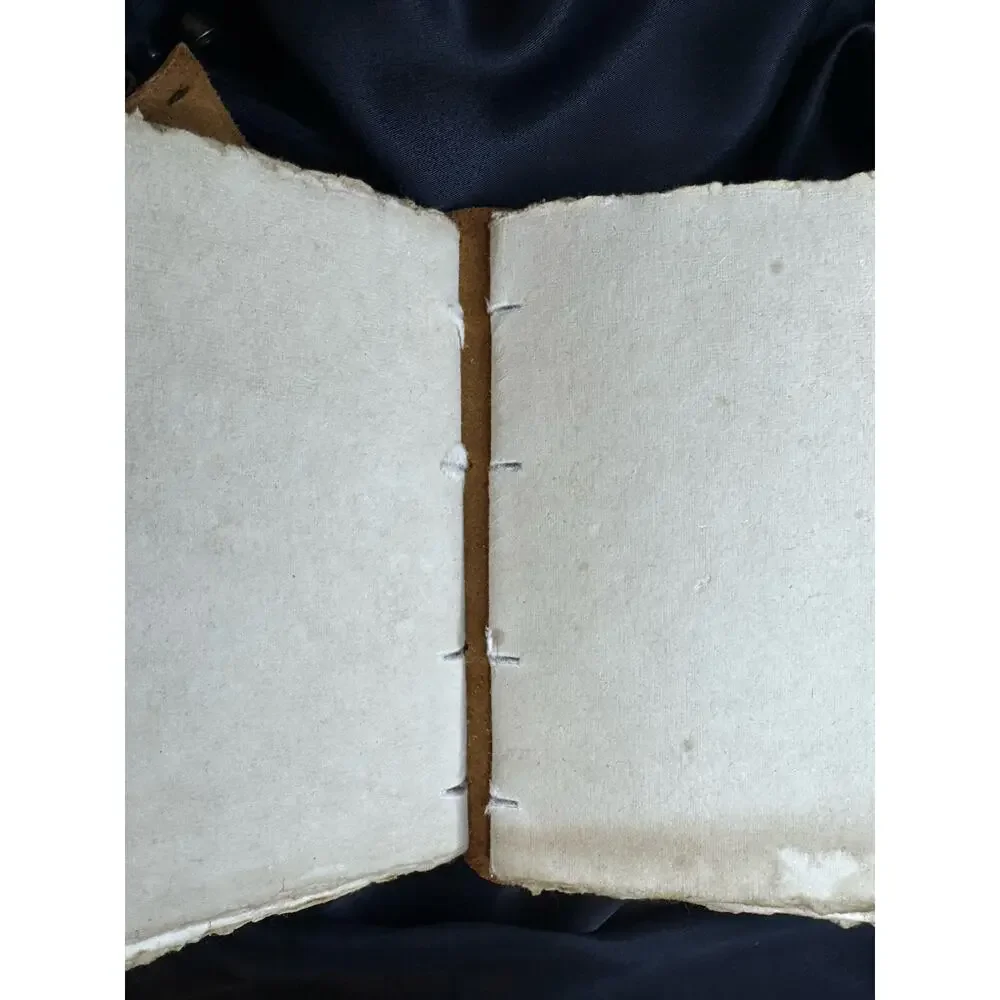 ‎NW/OT Nomad Crafts Co Vintage Leather Journal Handmade Deckle Edge ‎7”x5” Brn